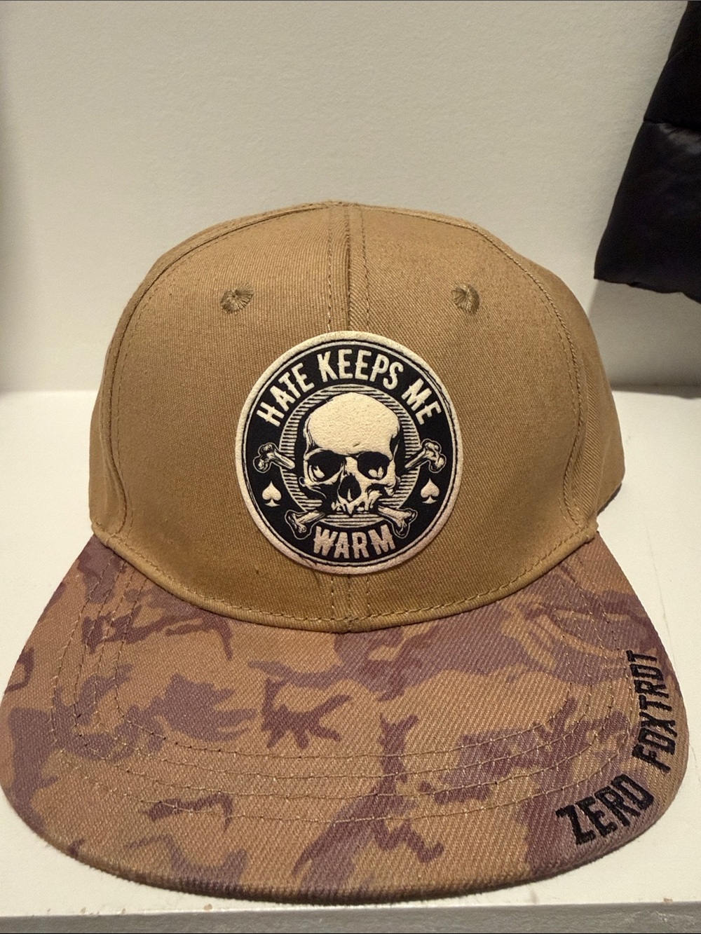 Zero Foxtrot Camouflage Brim Snapback Hat -